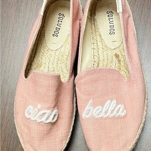 NWOT Soludos Ciao Bella Pink Espadrilles